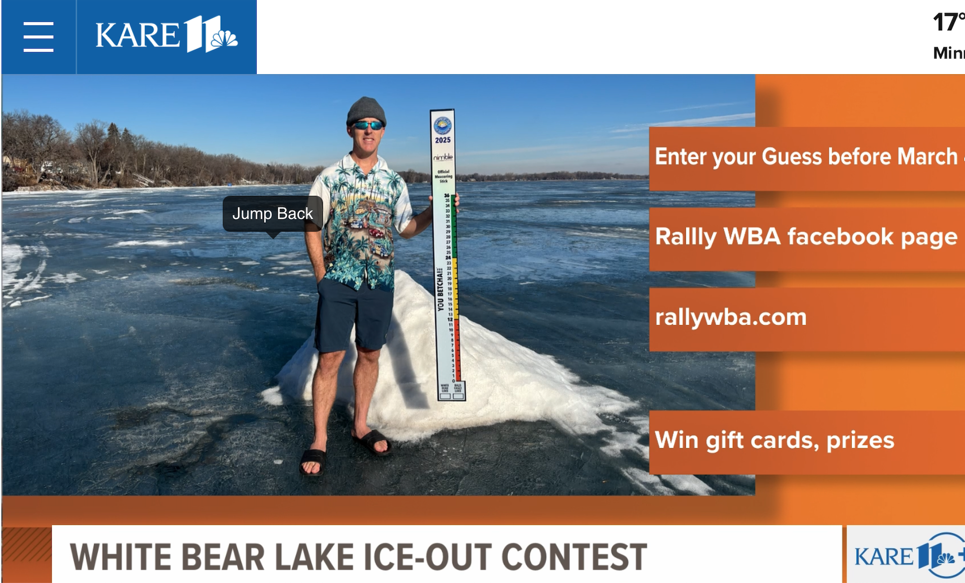 White Bear Lake Ice-Out Contest
